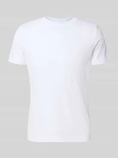 T-shirt o kroju regular fit z czystej bawełny model ‘MYESSENTIAL’ - Koszulki i topy damskie - miniaturka - grafika 1