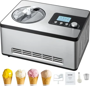 Maszyna do lodów domowych sorbetów jogurtu automat do lodów 180 W 2L - Maszyny do lodów - miniaturka - grafika 1