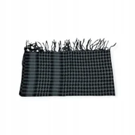 Apaszki i szaliki damskie - Szara chusta damska w kratę 107x107 - miniaturka - grafika 1