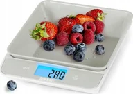 Wagi kuchenne - Duronic KS100 GY Elektroniczna do 5kg szara cyfrowy wyświetlacz waga z ukrytą misą. - miniaturka - grafika 1