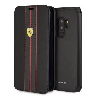 Ferrari FESURFLBKTS9LBKR book Samsung G965 S9 Plus czarny Urban AOFRRTFFER00280 - Etui i futerały do telefonów - miniaturka - grafika 1