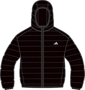 adidas Uniseks - dzieci ESSENTIALS LIGHT PADDED JACKET, black/REFLECTIVE SILVER, 5-6 Years - Kurtki i płaszcze dla chłopców - miniaturka - grafika 1