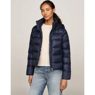 Tommy Hilfiger Puchowa kurtka | Regular Fit - Kurtki damskie - miniaturka - grafika 1