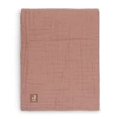 Koce i narzuty dla dzieci - Jollein - Kocyk Muślinowy  Cotton 120 X 120 Cm Rosewood - miniaturka - grafika 1
