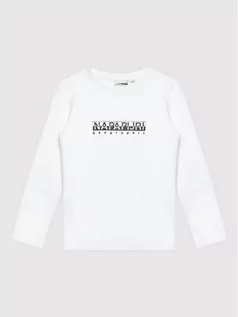 Bluzy dla chłopców - Napapijri Bluzka K S-box NP0A4GEJ S Biały Regular Fit - grafika 1