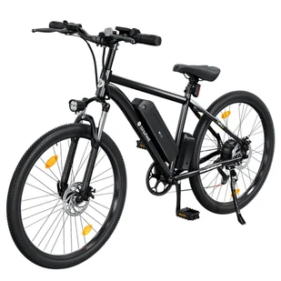 Rower elektryczny isinwheel M10, silnik 250W, bateria 36V 10,4Ah, opony 26*1,95 cali, prędkość 25km/h, zasięg 100km - Czarny - Rowery elektryczne - miniaturka - grafika 1