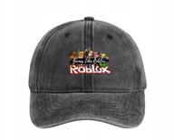 Czapki i chusty sportowe męskie - Czapka z daszkiem Roblox Gra Fortnite Czarna prezent streetwear Y2K - miniaturka - grafika 1