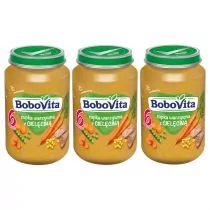 BoboVita Zupka warzywna z cielęciną po 6 miesiącu Zestaw 3 x 190 g - Dania dla dzieci - miniaturka - grafika 1