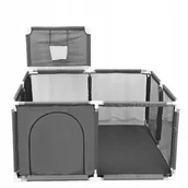 Łóżeczka i kojce - KOJEC DLA DZIECKA Z KOSZEM 126 x 126, DUŻY suchy basen dla dzieci - miniaturka - grafika 1