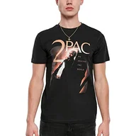 Koszulki sportowe męskie - Mister Tee Męska koszulka Tupac Me Against The World Cover Tee, czarny, XXL - miniaturka - grafika 1
