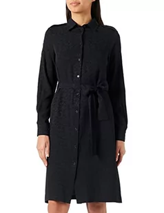 Pinko Damska sukienka Alicia Crepe De Chine Ja na co dzień, Z99_czarna limuzyna, 46 - Sukienki - miniaturka - grafika 1