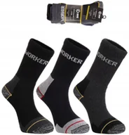 Skarpetki męskie - SKARPETY ROBOCZE WORK WYTRZYMAŁE MOCNE SKARPETKI BAWEŁNA 3-PARY MORAJ 39-42 - miniaturka - grafika 1