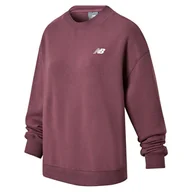Bluzy sportowe damskie - Bluza New Balance WT51949FDP - bordowa - miniaturka - grafika 1