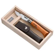 Noże - Opinel Wooden Gift Box N°08 Carbon + Sheath - miniaturka - grafika 1