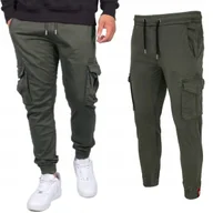 Spodnie męskie - Spodnie Alpha Industries Cotton Twill Jogger 116202 136 - Ciemnoszare S [S] - miniaturka - grafika 1