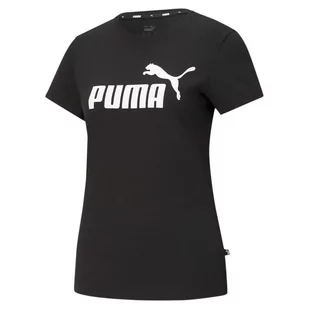 Koszulka Puma ESS Logo Tee W 586774 01 - Koszulki sportowe damskie - miniaturka - grafika 1