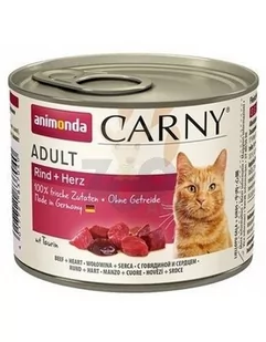 Animonda Cat Carny wołowina i serca 200g - Mokra karma dla kotów - miniaturka - grafika 1
