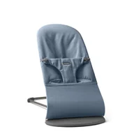 Leżaczki i huśtawki - BABYBJORN - leżaczek BLISS WOVEN - Niebieski melanż - miniaturka - grafika 1