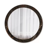 Lustra - Ścienne Lustro Łazienkowe Brązowy marmur 90cm - miniaturka - grafika 1