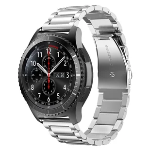 Cadorabo Stal Nierdzewna Bransoleta 22Mm Kompatybilny Z Samsung Galaxy Gear S3 / Gear 2 W Srebrny - Zamienna Bransoleta Do Zegarka (Pasek) Dla Huawe.. - Akcesoria do smartwatchy - miniaturka - grafika 1