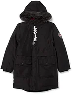 Kurtki i płaszcze dla chłopców - Levi's Kids Kurtka chłopięca Lvb Long Parka, Czarny, 12 Lat - miniaturka - grafika 1