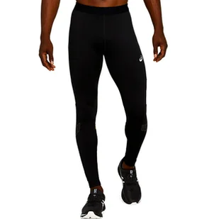 Legginsy męskie Asics  Lite Show Winter Tight Black/Green S - Spodnie sportowe męskie - miniaturka - grafika 1