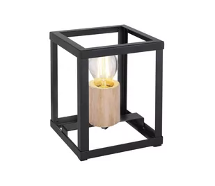 Globo Lighting Lampa stołowa drewno naturalne czarny metal drewno HAGAR 15476T - Lampy stojące - miniaturka - grafika 2