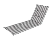 Poduszki ogrodowe - Poduszka na leżak Oliwier - Popiel z popielatymi pasami OLI - miniaturka - grafika 1