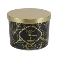 Świece - Świeca zapachowa Black Universe ze złotym nadrukiem 240 g - miniaturka - grafika 1