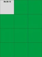 Etykiety do drukarek - Etykiety samoprzylepne 70x70 ZIELONE - miniaturka - grafika 1