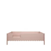 Łóżka dla dzieci i młodzieży - Łóżko retro Babushka różowe zabudowane 90x200 - miniaturka - grafika 1