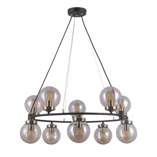 Italux Czarna Lampa Wisząca Galvez E14 10-punktowa PND-28622-10A - Lampy sufitowe - miniaturka - grafika 2
