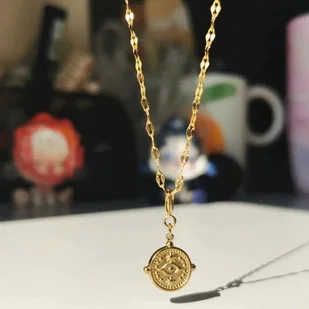 Naszyjnik z zawieszką oko opatrzności - Naszyjniki - miniaturka - grafika 1