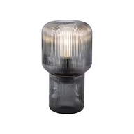 Lampy stojące - Paul Neuhaus Designerska lampa stołowa dymione szkło - Zonat - miniaturka - grafika 1