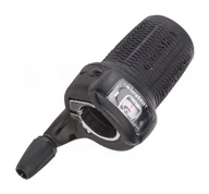 Części rowerowe - Przerzutka rowerowa microSHIFT Inter 7 Twist Shifter | BLACK - miniaturka - grafika 1