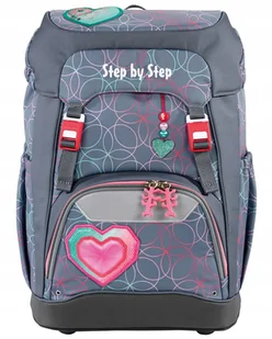 Tornister Plecak Szkolny Sbs Rosnący Z Dzieckiem Grade Glitter Heart 22L - Plecaki szkolne i tornistry - miniaturka - grafika 1