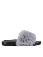 Klapki i japonki damskie - DeeZee Klapki WFA2783-1 Szary - miniaturka - grafika 1