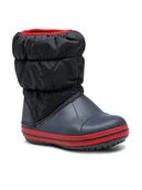 Buty dla chłopców - Crocs Śniegowce Winter Puff Boot 14613-485 Granatowy - miniaturka - grafika 1