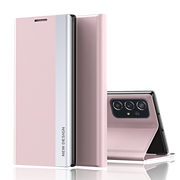 Etui i futerały do telefonów - Etui Leather New do Xiaomi Redmi Note 10 Pro - Różowy - miniaturka - grafika 1