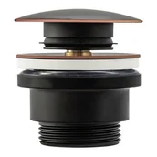 Korki do umywalek - Rea Korek umywalkowy uniwersalny klik-klak Old Black A5218 - miniaturka - grafika 1