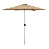 Parasole ogrodowe - Parasol ogrodowy na aluminiowym słupku, 270x246 cm, taupe - miniaturka - grafika 1