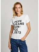 Koszulki i topy damskie - Pepe Jeans Koszulka w kolorze białym - miniaturka - grafika 1