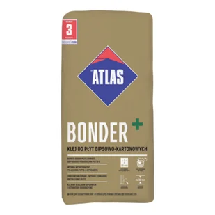 Atlas Klej do płyt gipsowo-kartonowych 20 kg - Zaprawy budowlane - miniaturka - grafika 1