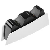 Kontrolery do Playstation - Stacja dokująca FIXED pro dva bezdrátové ovladače DualSense PlayStation 5 (FIXPS5-DCC-BW) Czarna/Biała - miniaturka - grafika 1