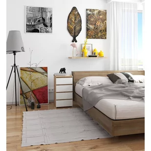KOMODA CL4 DĄB SONOMA / BIAŁA - Komody - miniaturka - grafika 4