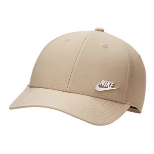 Czapka z daszkiem Nike Club Structured Metal Logo FB5371 (kolor Beżowy/Kremowy, rozmiar L/XL) - Czapki damskie - miniaturka - grafika 1