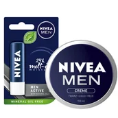 Zestawy kosmetyków damskich - NIVEA MEN Zestaw zimowy Pomadka + Krem uniwersalny - miniaturka - grafika 1