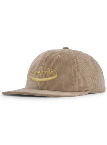 Sztruksowa czapka z daszkiem Patagonia Corduroy Cap - '95 oval logo / seabird grey