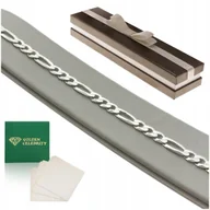 Bransolety męskie - Elegancka Męska Bransoletka Figaro 21Cm/7Mm Srebro Próba 925 Prezent+Gratis - miniaturka - grafika 1