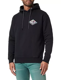Replay Męska bluza z kapturem M6270, czarna, XXL - Bluzy męskie - miniaturka - grafika 1